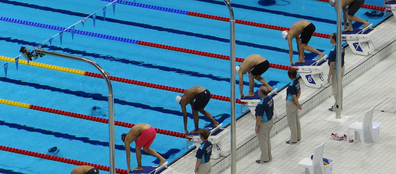 treinamento de nadador olímpico
